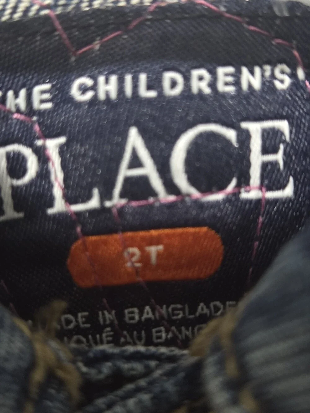 The Children's Place ..Upcycled Dolly Parton Denim Jacket with Pink XOXO